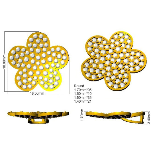 BJP0108 — Pendant - 9k Yellow Gold detail