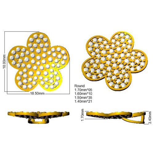 BJP0108 — Pendant - 9k Yellow Gold detail