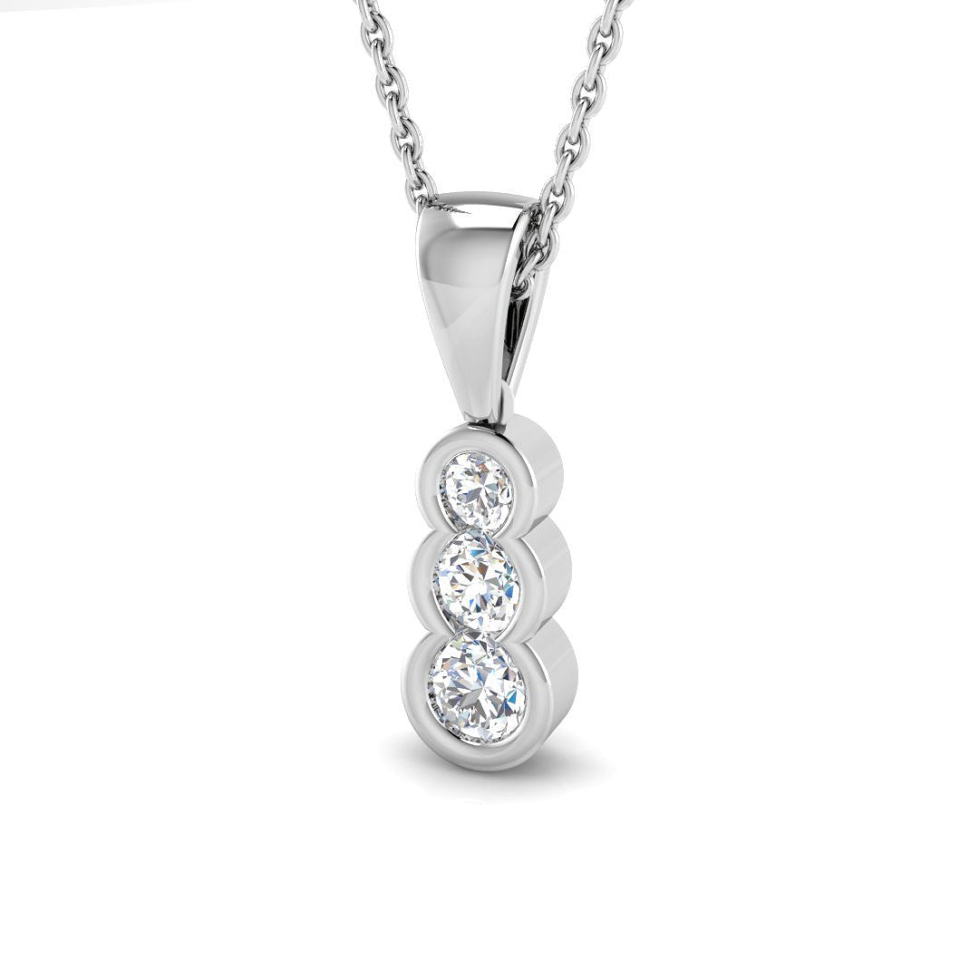 BJP0130 — Pendant - 9k White Gold