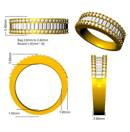 BJR0064 — Ring - 9k Yellow Gold detail