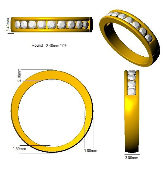 BJR0131 — Ring - 18k Two Tone detail
