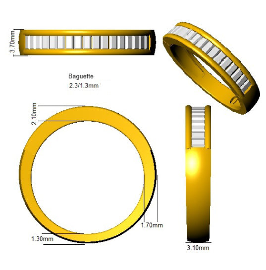 BJR0131B — Ring - 9k Yellow Gold detail