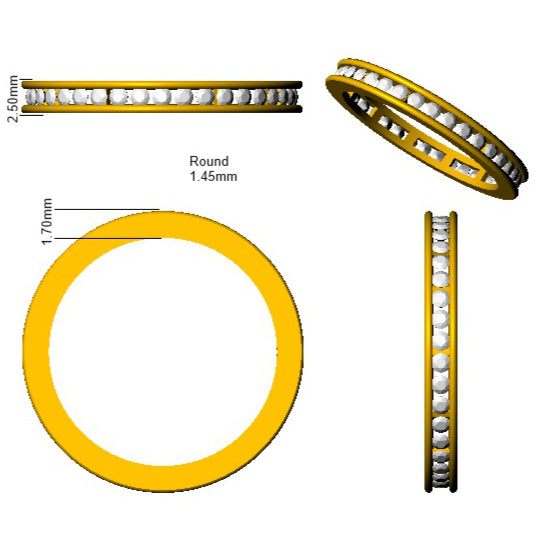 BJR0134 — Ring - 9k Yellow Gold detail