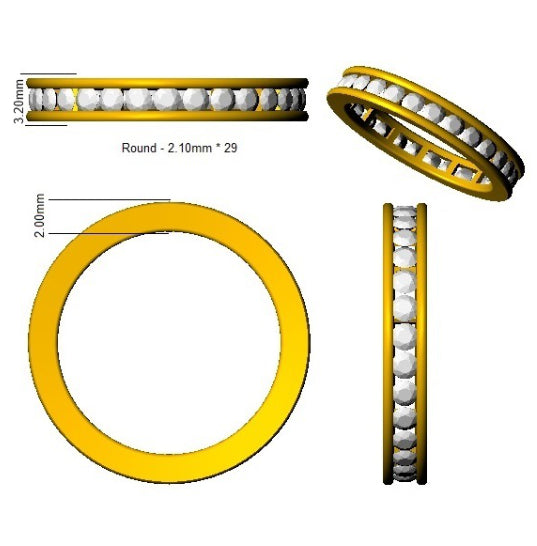 BJR0135 — Ring - 9k Yellow Gold detail
