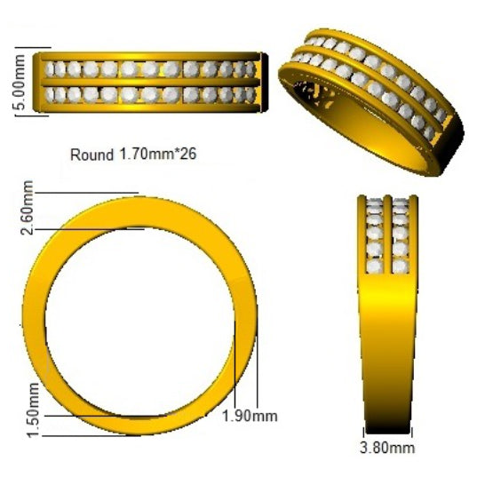 BJR0139 — Ring - 9k Yellow Gold detail