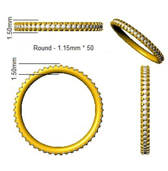 BJR0150 — Ring - 18k Yellow Gold detail