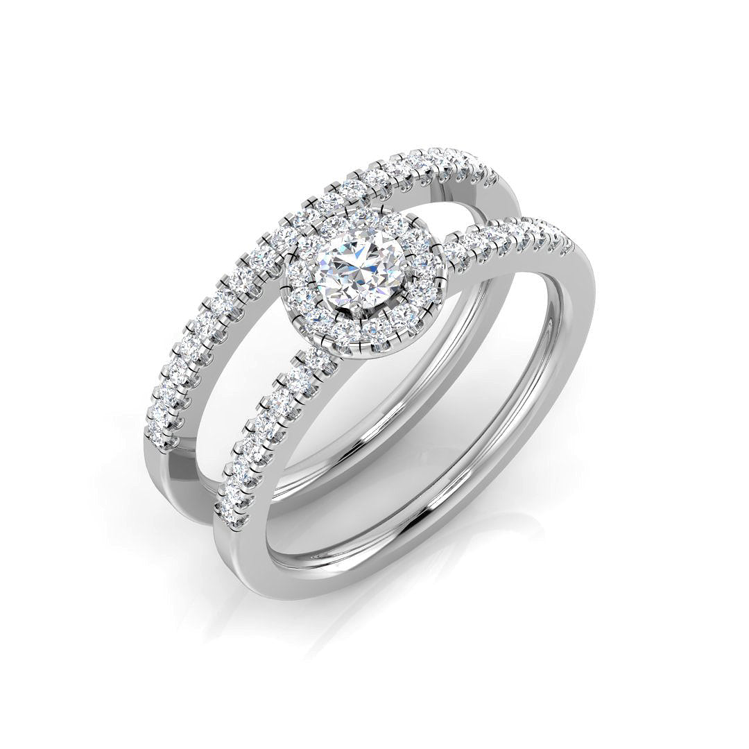 BJR0166 — Ring - 9k White Gold