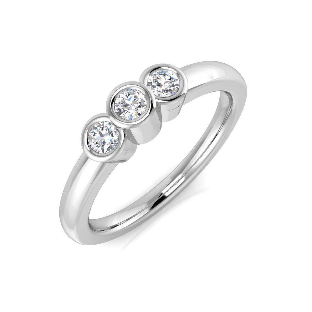 BJR0221 — Ring - 9k White Gold
