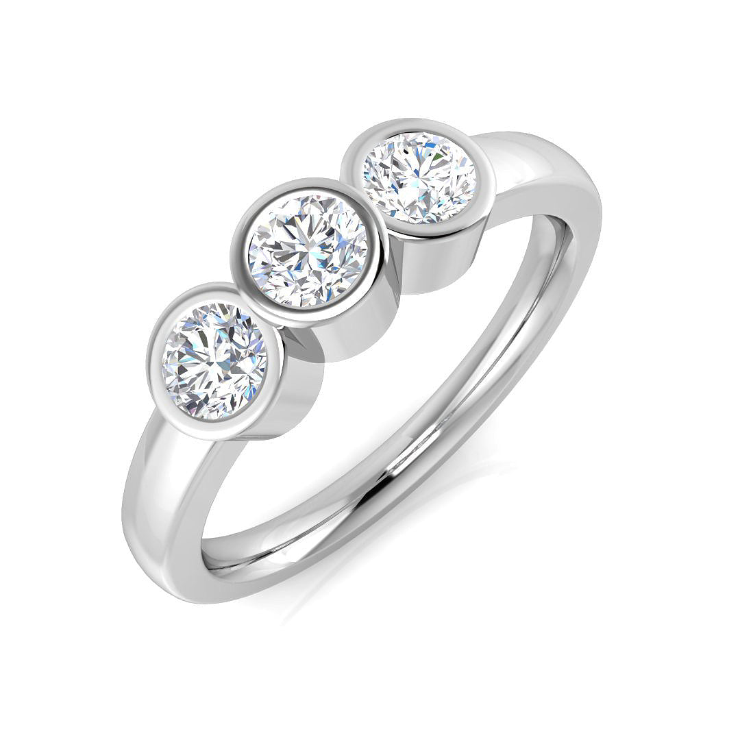 BJR0222 — Ring - 9k White Gold