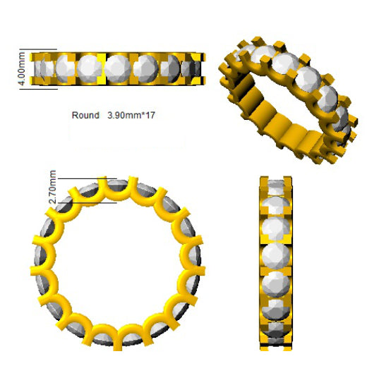 BJR0233 — Ring - 9k Yellow Gold detail