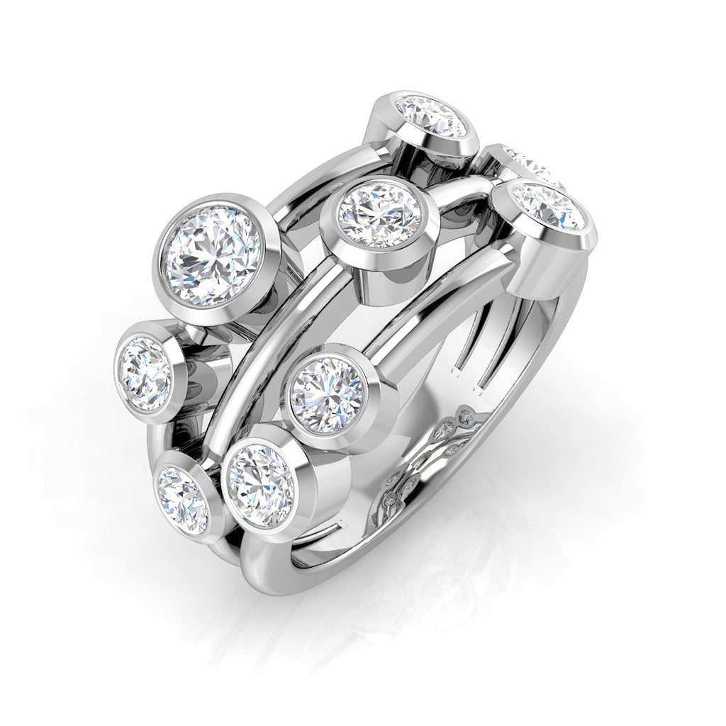 BJR0265 — Ring - 9 KT White Gold