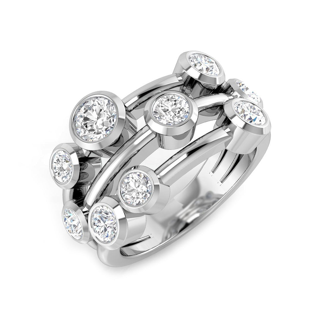 BJR0265 — Ring - 9 KT White Gold