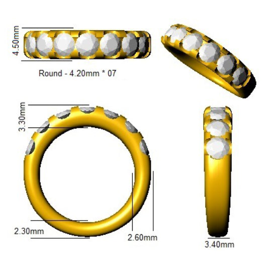 BJR0275 — Ring - 9k Yellow Gold detail