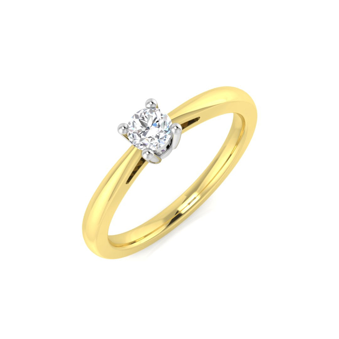 SR874 — Ring - 9 KT Two Tone