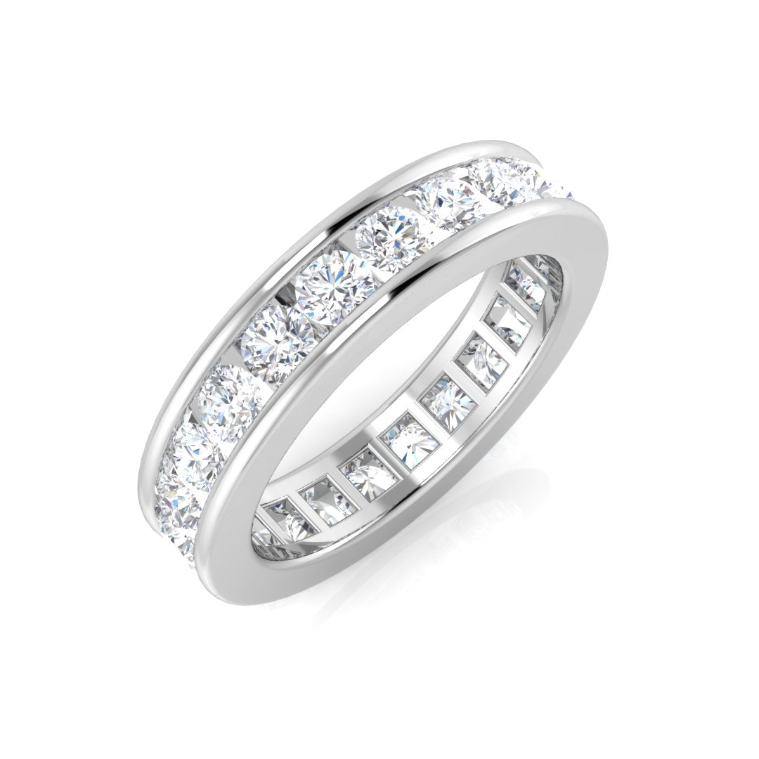 BJR0288WG)9-FVS2 — Ring - 9k White Gold