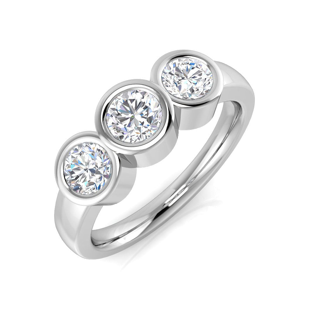 BJR0305 — Ring - 9k White Gold