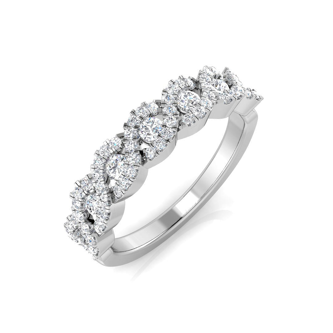 BJR0316 — Ring - 9k White Gold