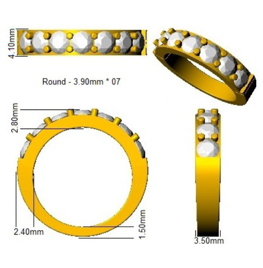 BJR0360 — Ring - 9k Yellow Gold detail