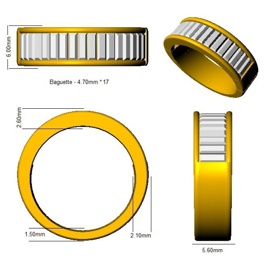 BJR0367 — Ring - 9k Yellow Gold detail