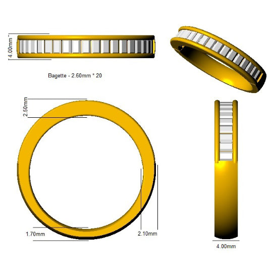 BJR0371 — Ring - 9k Yellow Gold detail
