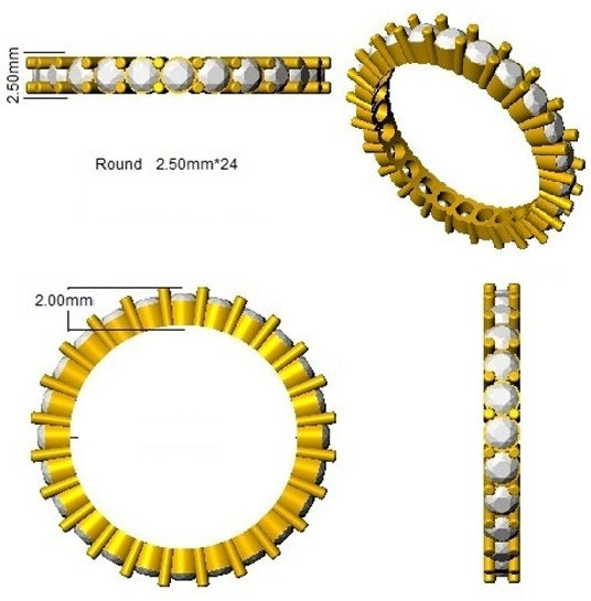 BJR0378 — Ring - 9k Yellow Gold detail