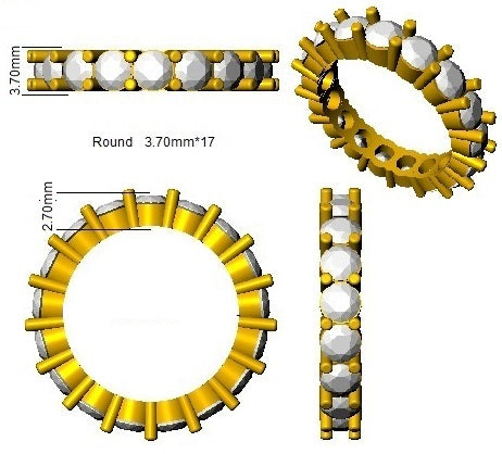 BJR0392 — Ring - 9k Yellow Gold detail