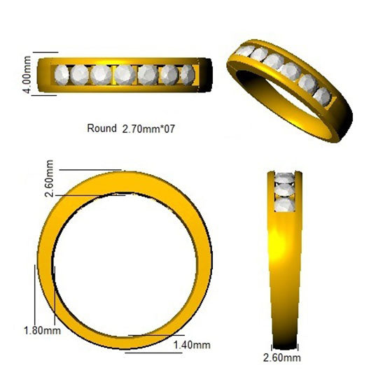 BJR0439 — Ring - 9k Yellow Gold detail