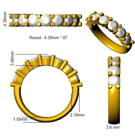 BJR0452 — Ring - 9k Yellow Gold detail