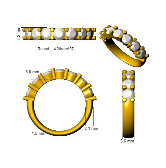 BJR0452 — Ring - 9k Yellow Gold detail
