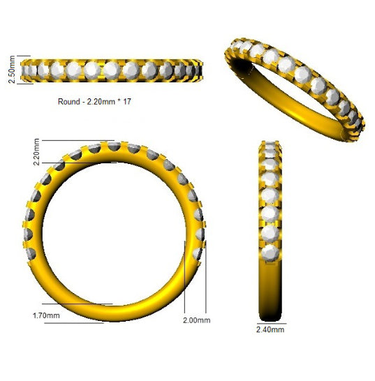 BJR0461 — Ring - 9k Yellow Gold detail