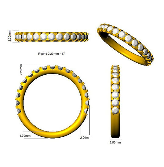 BJR0461 — Ring - 9k Yellow Gold detail