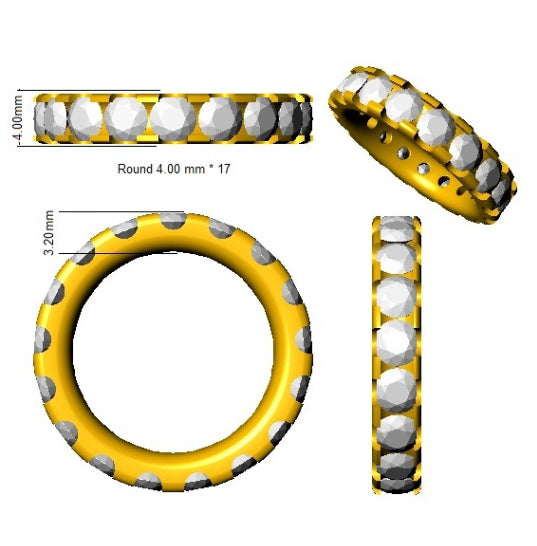 BJR0481 — Ring - 9k Yellow Gold detail