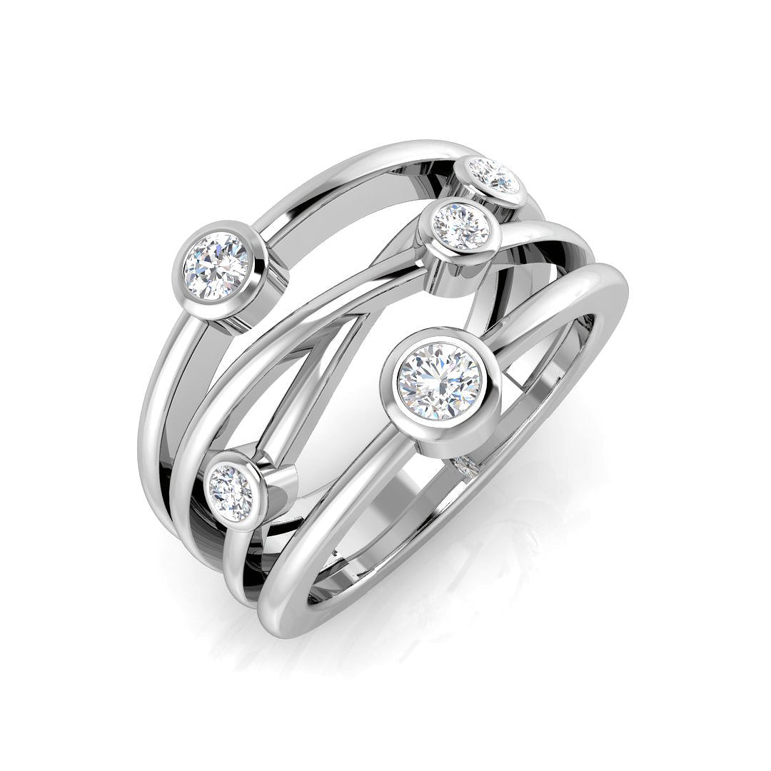 BJR0483 — Ring - 9k White Gold
