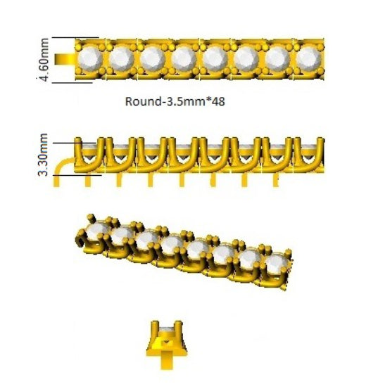 BL16002 — Bracelet - 9k Yellow Gold detail