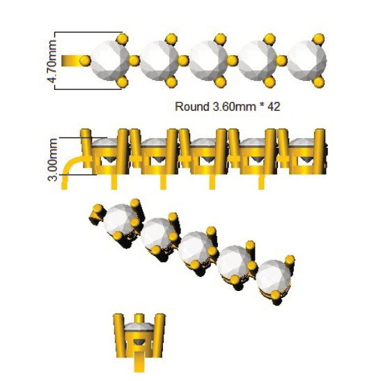 BL6222 — Bracelet - 9k Yellow Gold detail