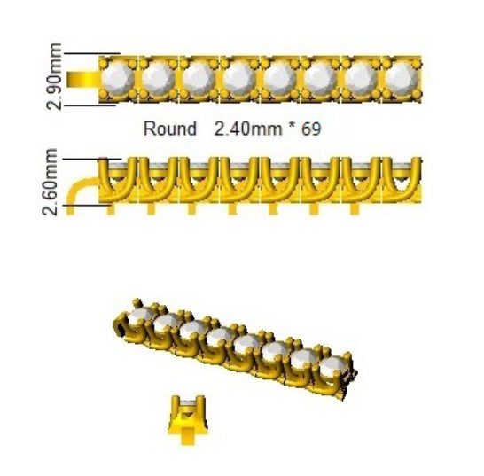 BL7724 — Bracelet - 9k Yellow Gold detail