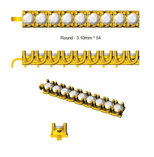 BL7727 — Bracelet - 9k Yellow Gold detail