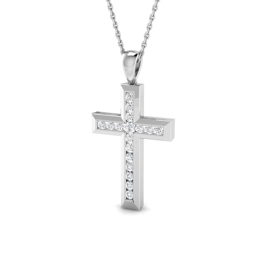 DCHQ26 — Cross - 9k White Gold