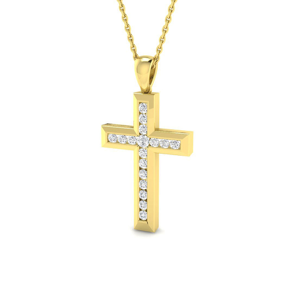 DCHQ26 — Cross - 9k Yellow Gold
