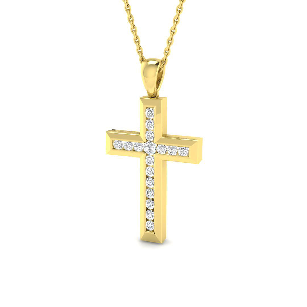 DCHQ26 — Cross - 9k Yellow Gold
