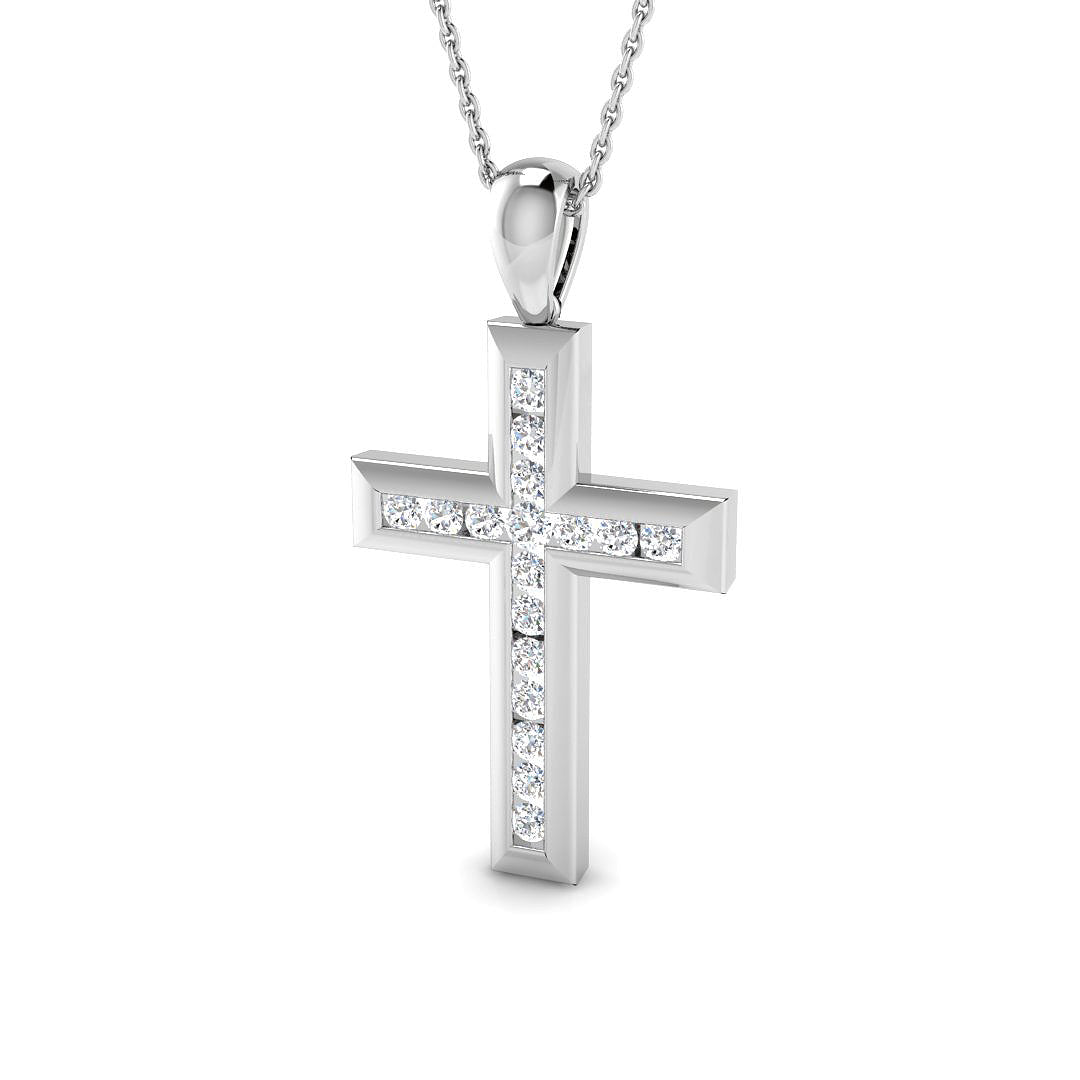 DCHQ29 — Cross - 9k White Gold