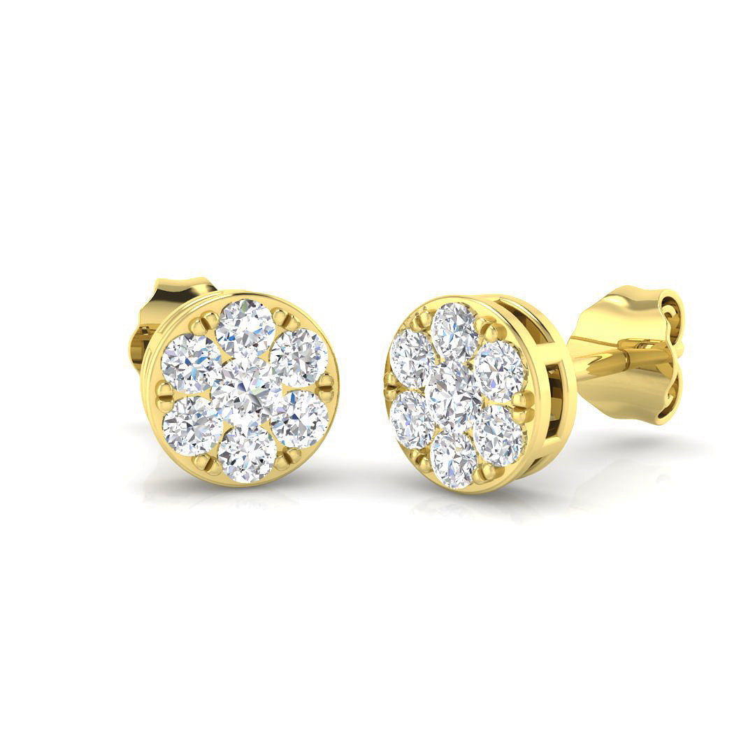 DEHQ955 — Earrings - 9k Yellow Gold