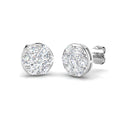 DEHQ956 — Earrings - 9k White Gold