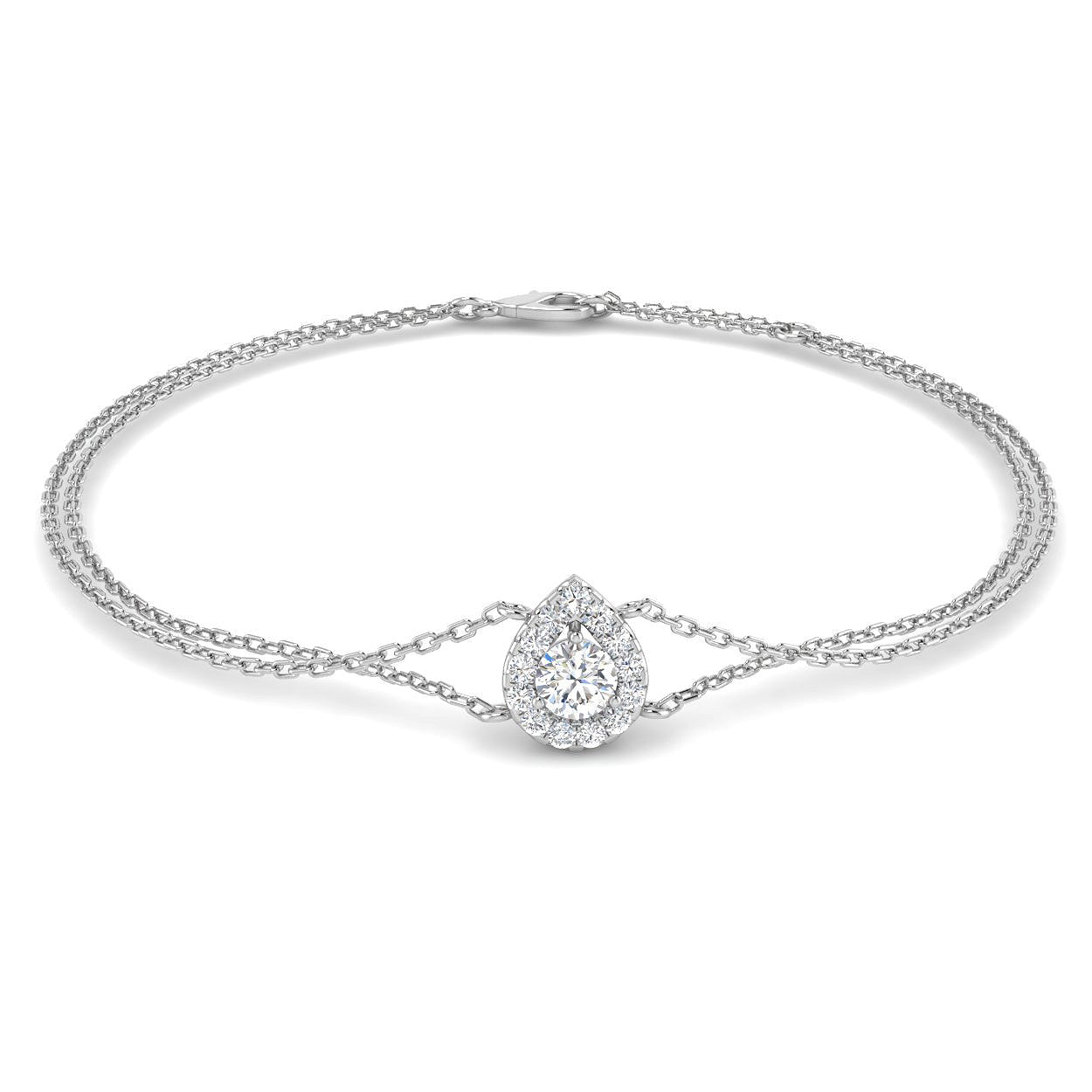 DNB0067 — Bracelet - 9k White Gold