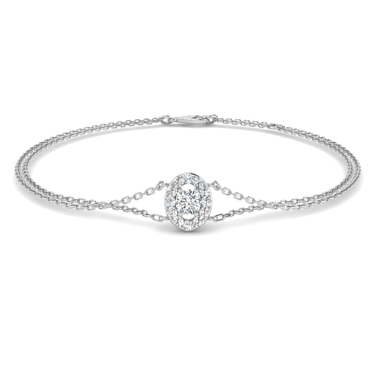 DNB0068 — Bracelet - 9k White Gold