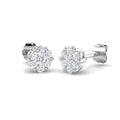 DNE0258 — Earrings - 9k White Gold