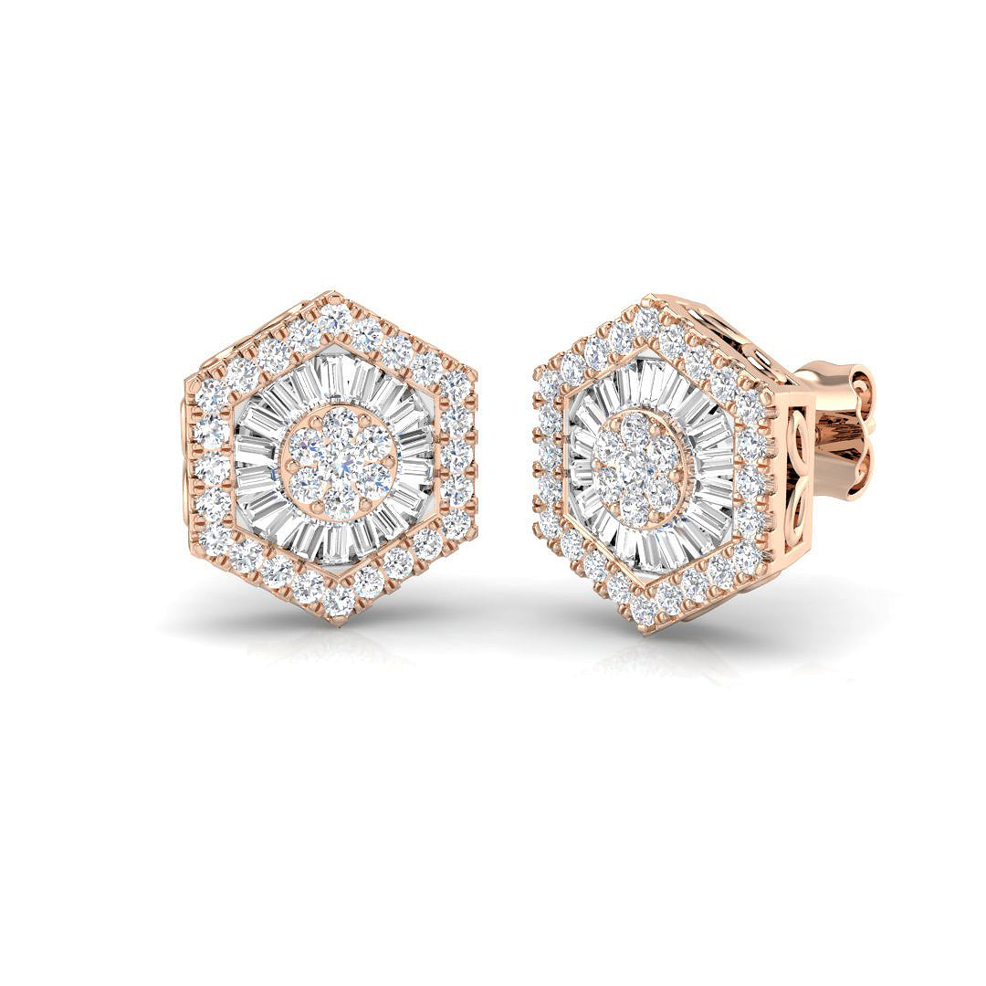 DNE030 — Earrings - 9k Rose Gold
