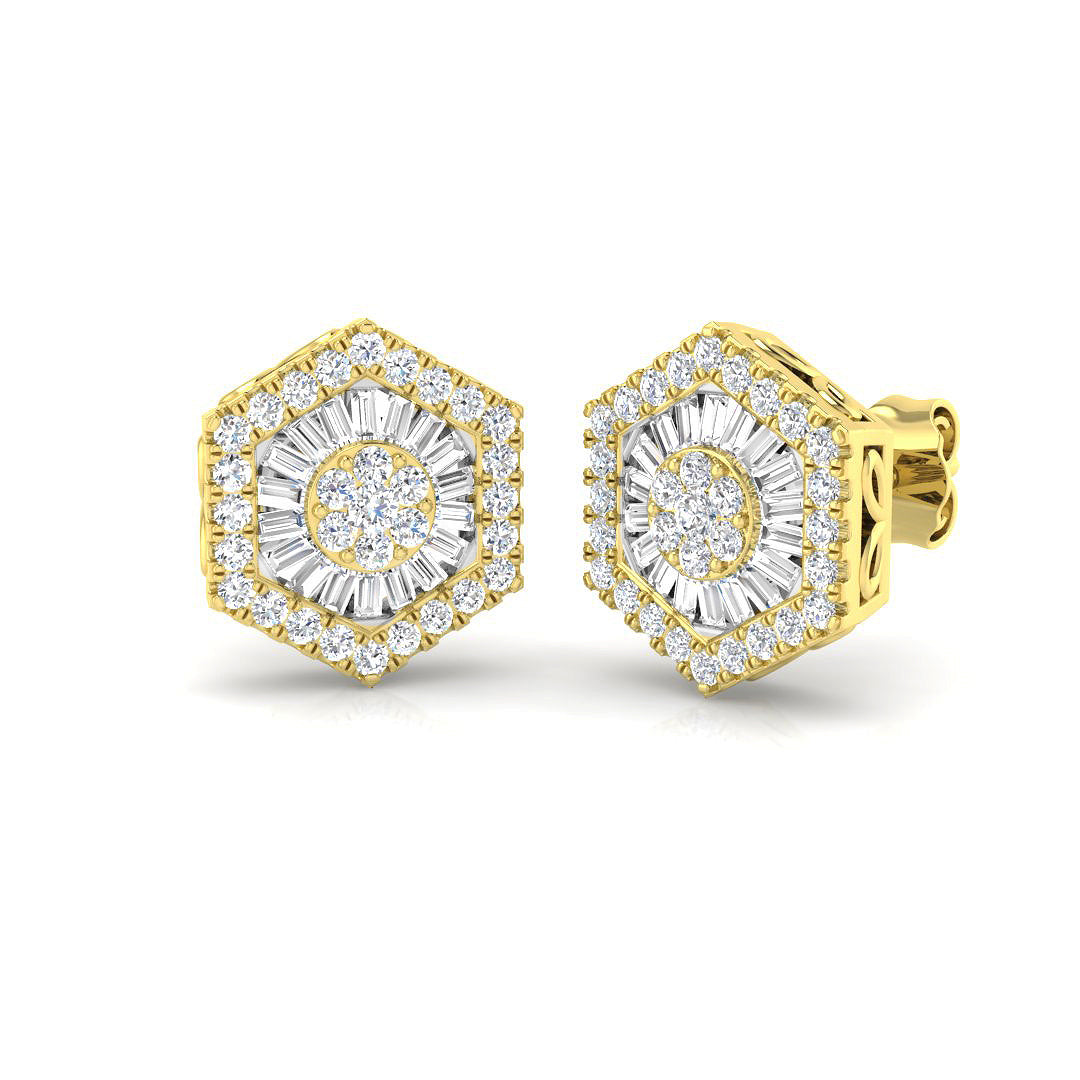 DNE030 — Earrings - 9k Yellow Gold