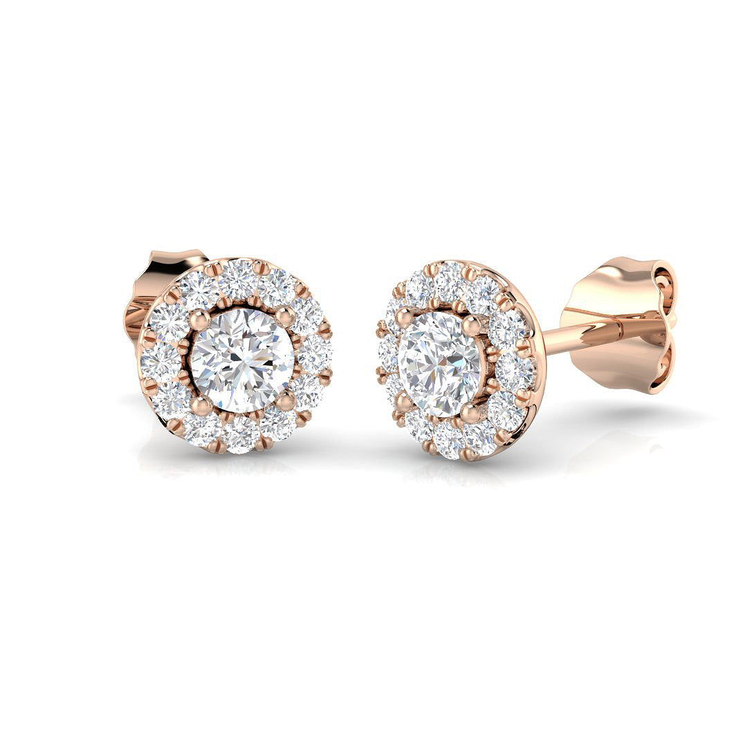 DNE0405 — Earrings - 9k Rose Gold