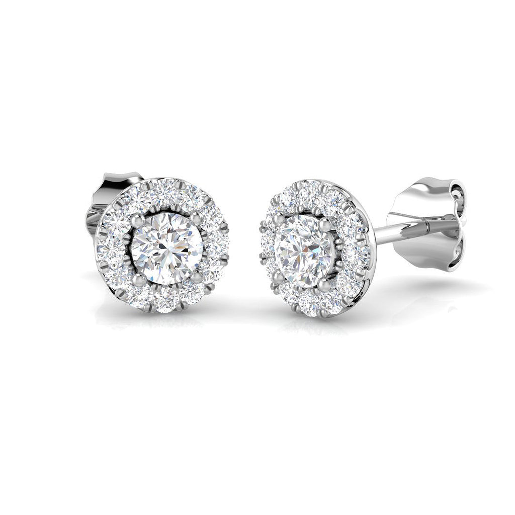 DNE0405 — Earrings - 9k White Gold